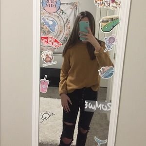 Tan sweater super comfy